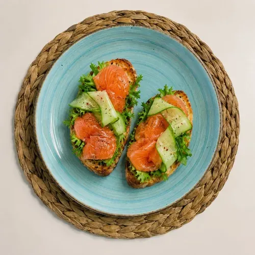 Bruschette cu somon