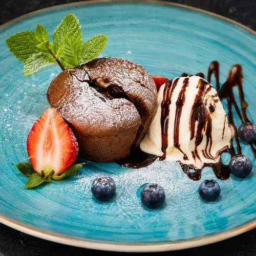 Fondant de ciocolată si inghetata